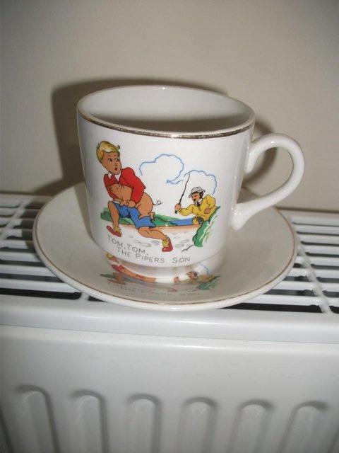 Preview of the first image of DELPHATIC CHILDS CUP & SAUCER.
