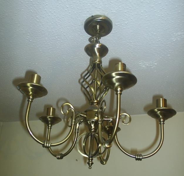 Image 2 of 5-arm ceiling light fitting
