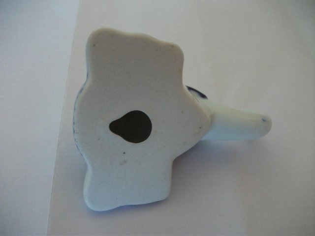 Image 2 of BLUE AND WHITE POTTERY HOOK