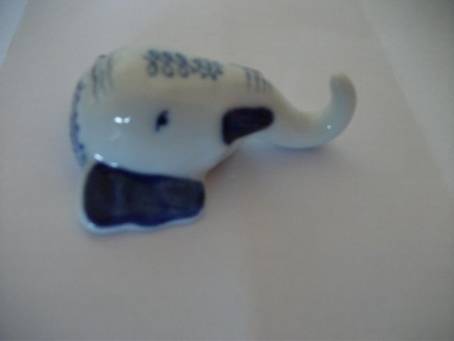Image 3 of BLUE AND WHITE POTTERY HOOK
