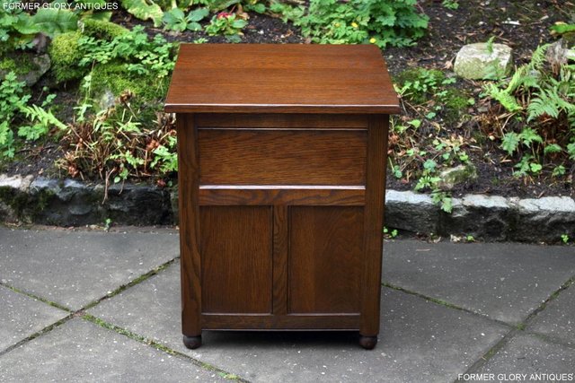 Image 19 of OLD CHARM LIGHT OAK CHEST OF DRAWERS BEDSIDE CABINET TABLE