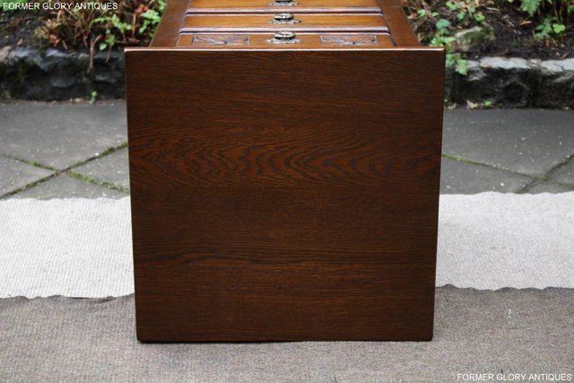 Image 20 of OLD CHARM LIGHT OAK CHEST OF DRAWERS BEDSIDE CABINET TABLE
