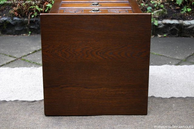 Image 23 of OLD CHARM LIGHT OAK CHEST OF DRAWERS BEDSIDE CABINET TABLE
