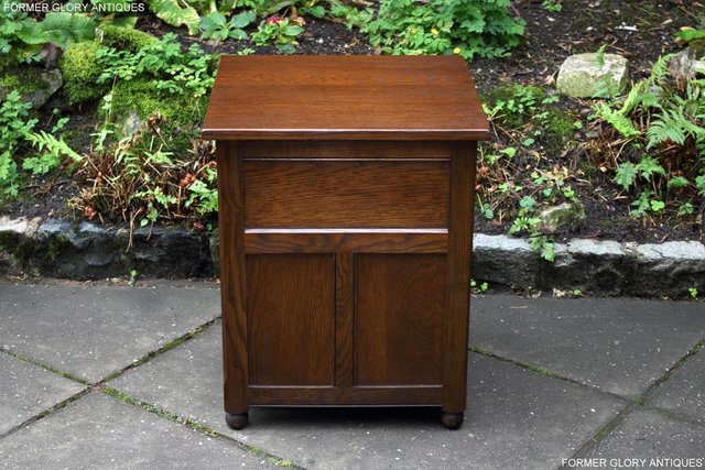 Image 36 of OLD CHARM LIGHT OAK CHEST OF DRAWERS BEDSIDE CABINET TABLE