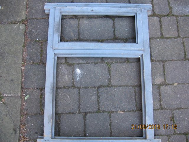 Image 3 of WINDOW FRAME,3' high, 25" wide, primed, unused, small top op