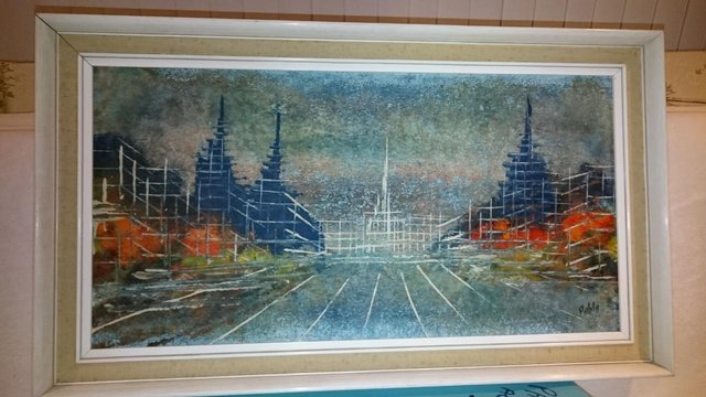 Preview of the first image of Contemporary 1960's Painting signed by artist..