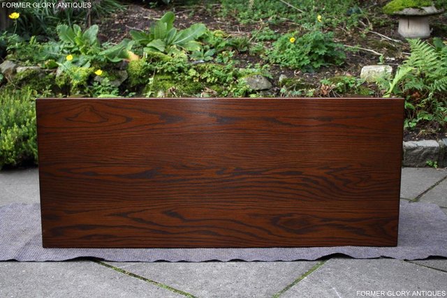 Image 77 of OLD CHARM LIGHT OAK LONG COFFEE WINE TABLE CABINET TV STAND