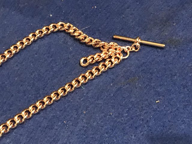 Image 12 of Masonic half hunter gold plated pocket watch and chain