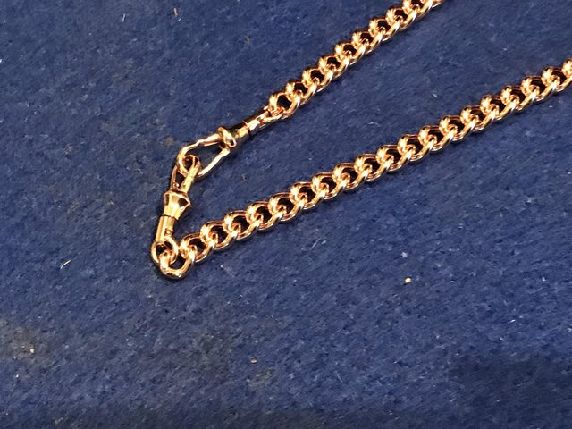 Image 15 of Masonic half hunter gold plated pocket watch and chain