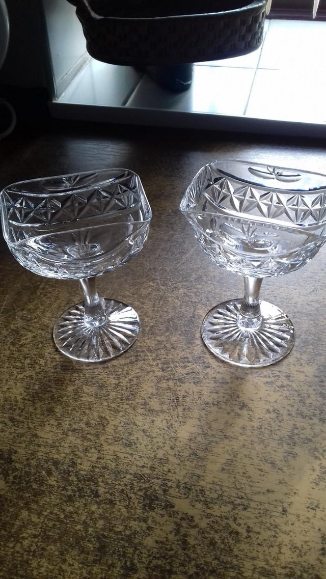 Image 2 of pair...of....crystal.....glasses / ornaments