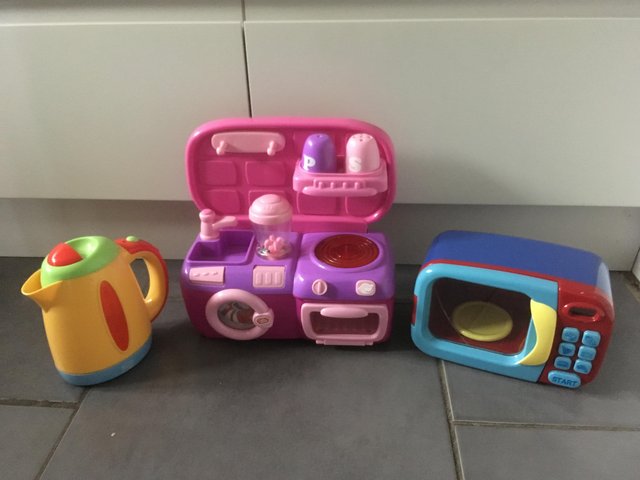 Preview of the first image of Children’s play kitchen items.