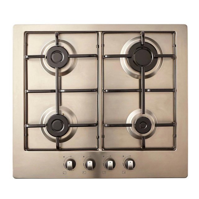 Preview of the first image of COOKE & LEWIS 60CM INOX S/S 4 BURNER GAS HOB-NEW BOXED-FAB.