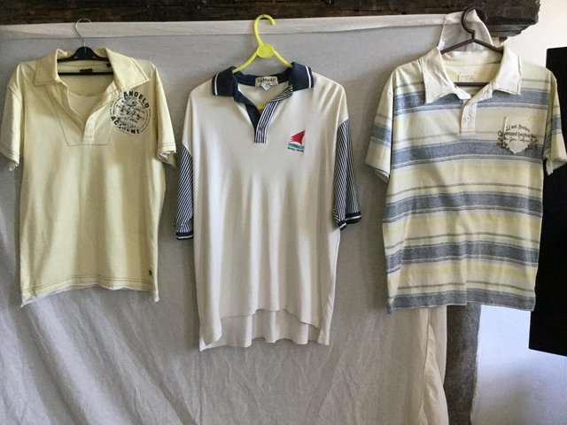 Preview of the first image of Three designer casual polo shirts.