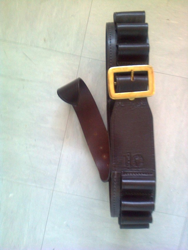Image 3 of Cartridge Belt, Price Western Leather, England, 25 cartr