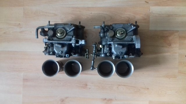 Preview of the first image of 1 PAIR OF TWIN 45 WEBERCARBURETTOR.