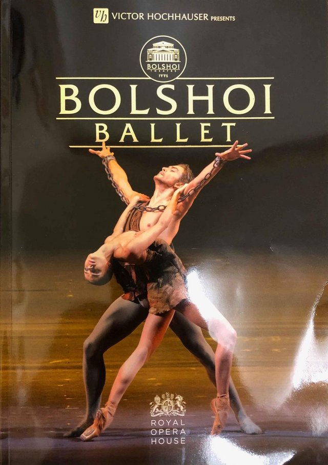 Preview of the first image of Bolshoi Programme, Bolshoi Ballet, Royal Opera House 2019.
