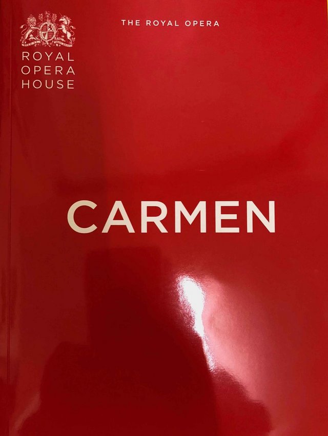 Preview of the first image of Carmen Programme Royal Opera House 2018/19 Season.