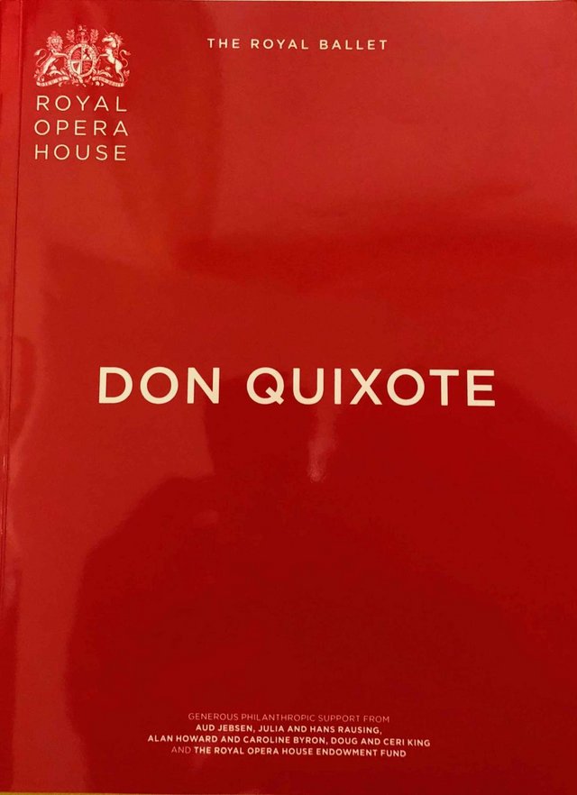 Preview of the first image of Don Quixote Programme Royal Ballet Royal Op. House 2018/19.