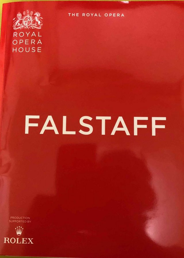 Preview of the first image of Falstaff Programme Royal Opera House 2017/18 Season.