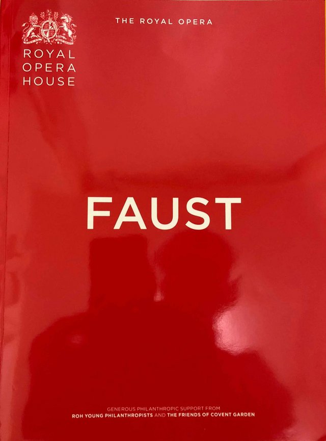 Preview of the first image of Faust Programme Royal Opera House 2018/19 Season.