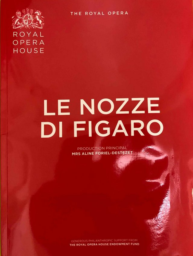 Preview of the first image of Le Nozze di Figaro Programme Royal Opera House 2018/19.