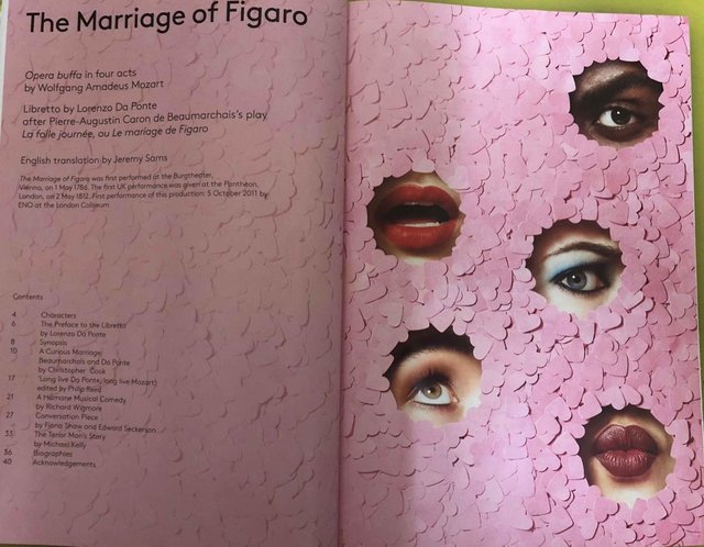 Image 3 of Marriage of Figaro ENO Programme London Coliseum 2017/18