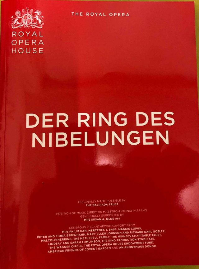 Preview of the first image of Ring Programme Royal Opera House 2018/19.