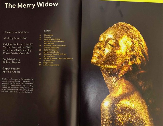 Image 2 of Merry Widow ENO Programme London Coliseum 2018/19 Season