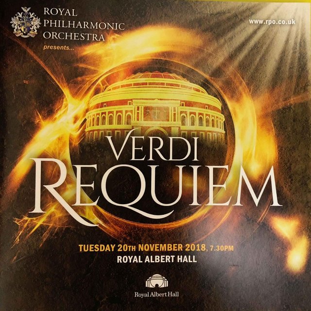 Preview of the first image of Verdi Requiem Royal Albert Hall 2018.