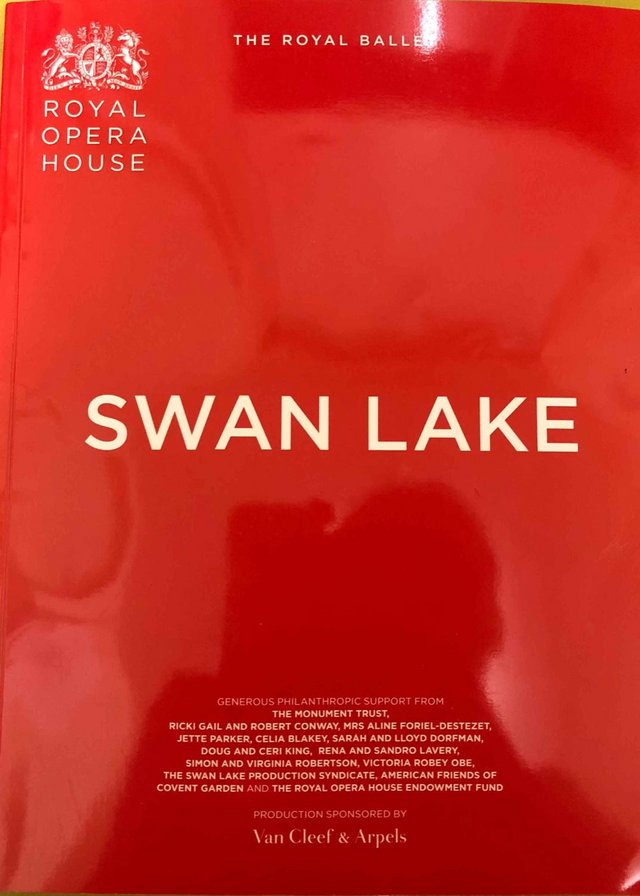 Preview of the first image of Swan Lake Programme, Royal Ballet, ROH 2017/18.