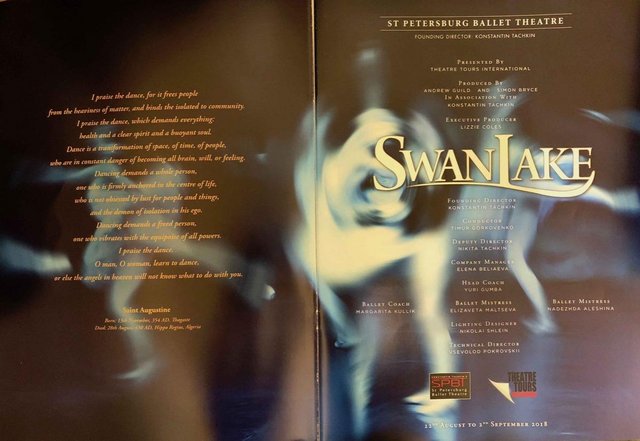 Image 3 of Swan Lake, St Petersburg Ballet Programme 2018