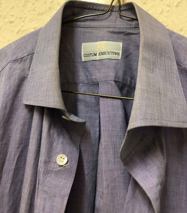 Image 2 of Custom Executive light pastel purple patterned formal Shirt