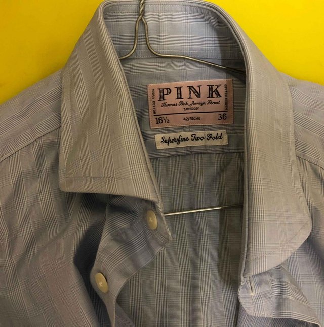 Image 2 of "Pink" light pastel blue formal Shirt