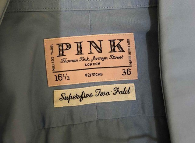 Image 3 of "Pink" light blue formal Shirt