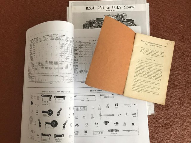 Image 2 of Vintage Motorcycle Handbooks (BSA) individually priced