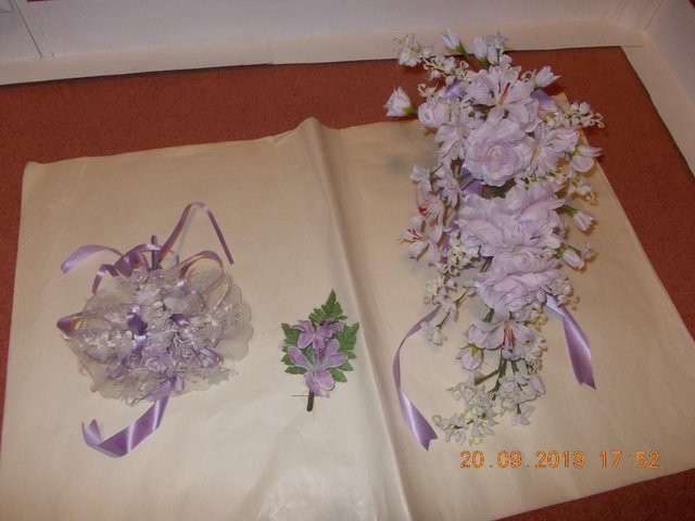 Preview of the first image of Bridal Bouquet, Posy & Buttonholes - Lilac.