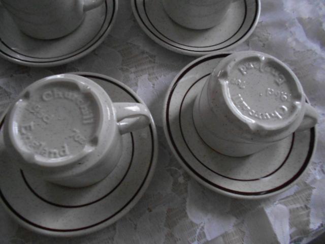 Image 6 of Tea Set SAMPSONITE Churchill Speckled Brown 1990's
