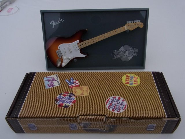 Preview of the first image of BUDDY HOLLY FENDER STRATOCASTER.