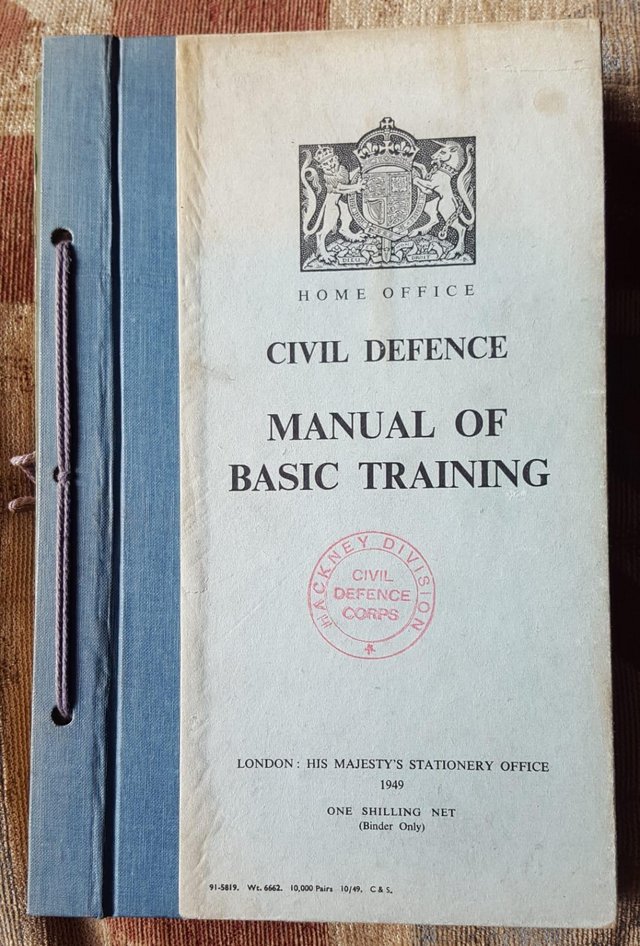 Preview of the first image of Original Home Office Civil Defence Training Manual.