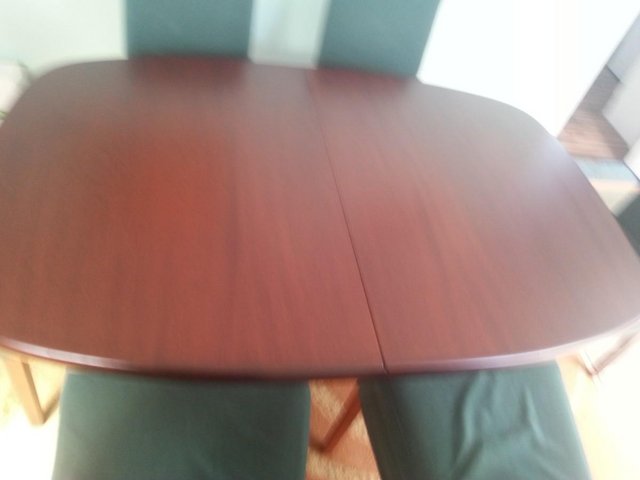 Preview of the first image of SKOVBY Dining table with 6 chairs V good condItion.