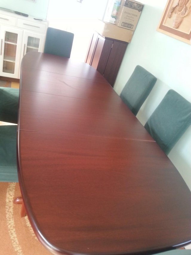 Image 2 of SKOVBY Dining table with 6 chairs V good condItion