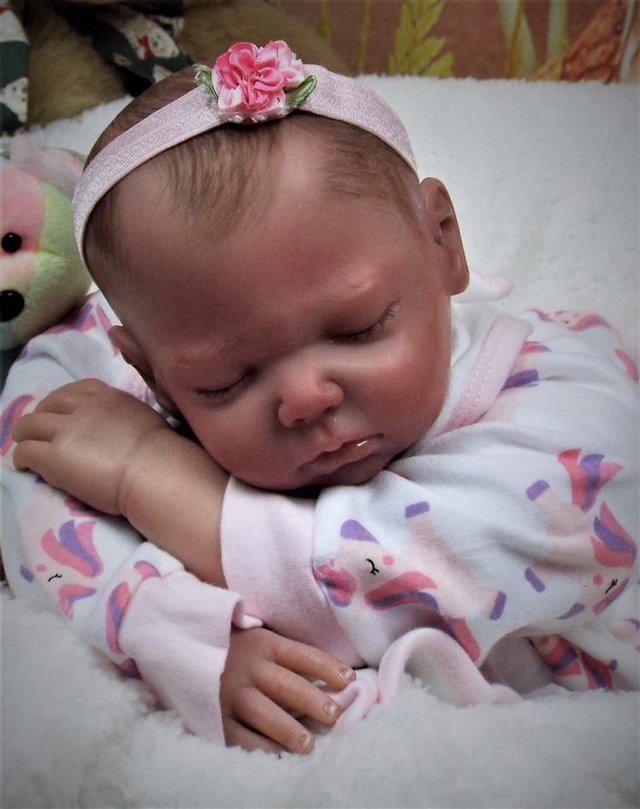 Preview of the first image of Reborn baby girl doll for sale.