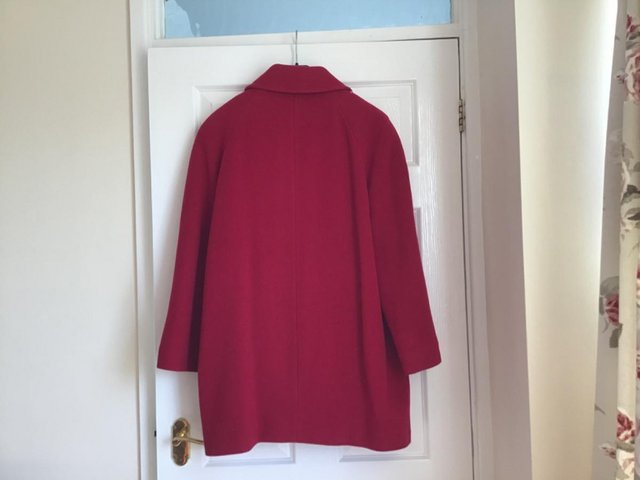 Image 2 of Red Classic First Avenue Coat.