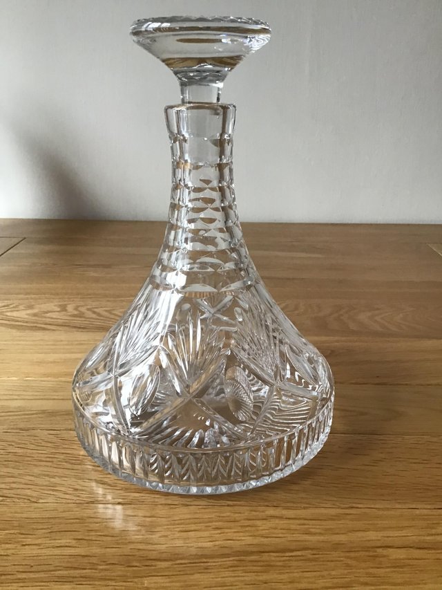 Preview of the first image of For Sale - Royal Doulton cut glass decanter.