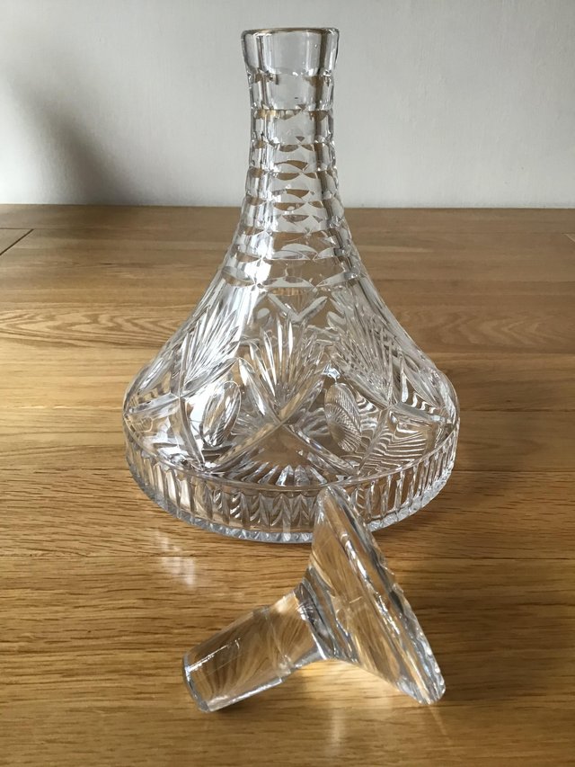 Image 2 of For Sale - Royal Doulton cut glass decanter
