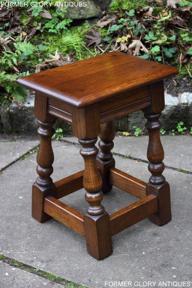 Image 4 of AN OLD CHARM LIGHT OAK NEST OF THREE COFFEE SIDE TABLES