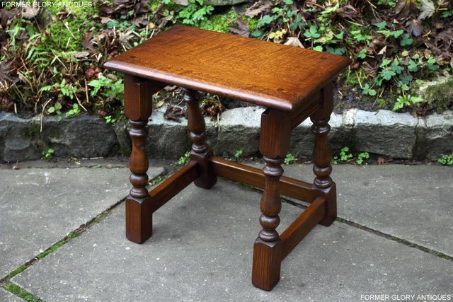 Image 13 of AN OLD CHARM LIGHT OAK NEST OF THREE COFFEE SIDE TABLES