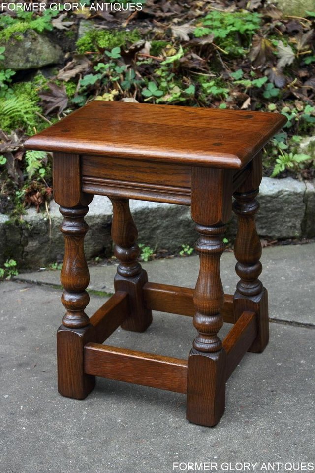 Image 58 of AN OLD CHARM LIGHT OAK NEST OF THREE COFFEE SIDE TABLES