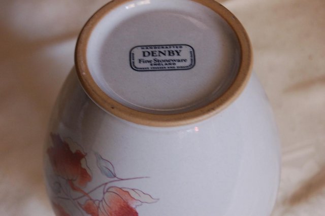 Image 2 of Denby Twilight Vase, Perfect & Copeland Leaf Bonbon Dish VGC