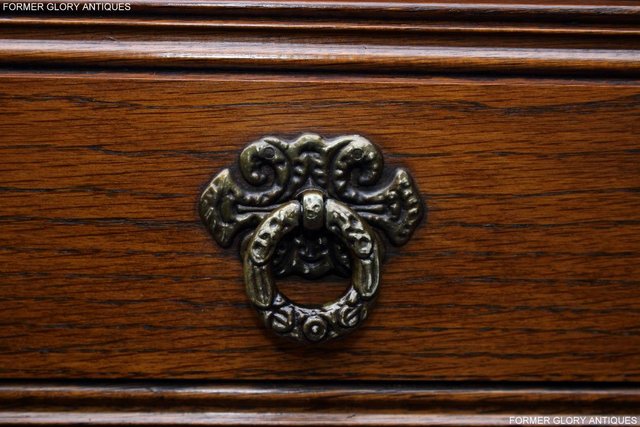 Image 62 of OLD CHARM LIGHT OAK TALL CHEST OF DRAWERS TV STAND SIDEBOARD